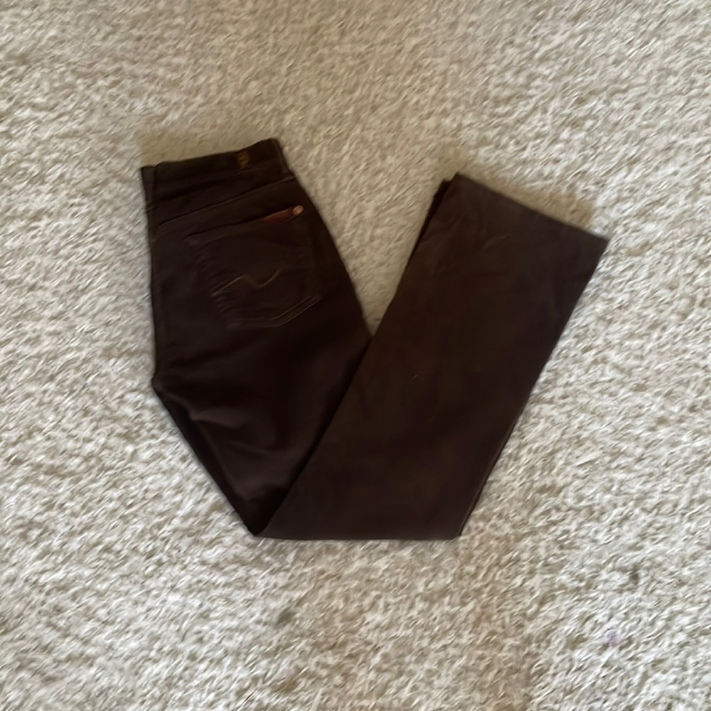 For all man kind brown low rise jeans